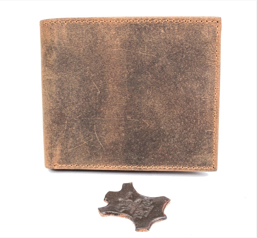 Мъжки портфейл eстествена кожа - кафяв