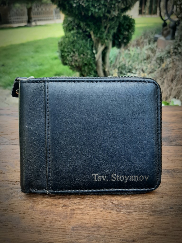 Мъжки портфейл с цип - черен цвят - Естествена кожа - Image 5