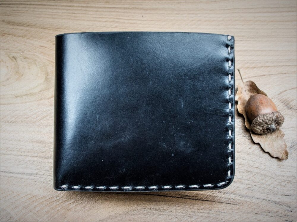 Мъжки портфейл от естествена кожа с послание