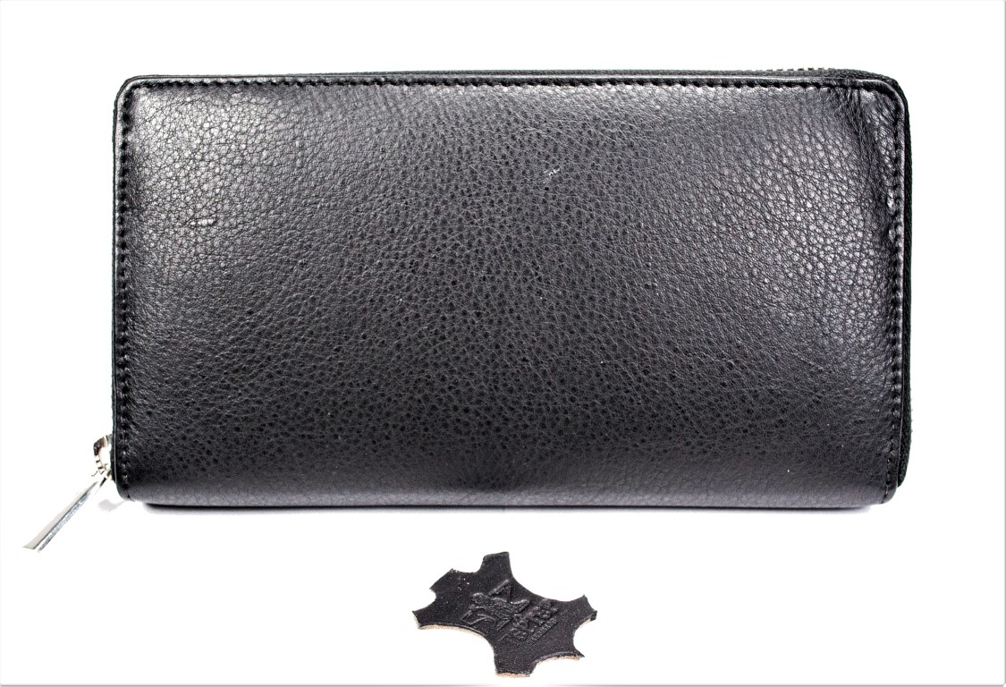 Голямо дамско портмоне естествена кожа
