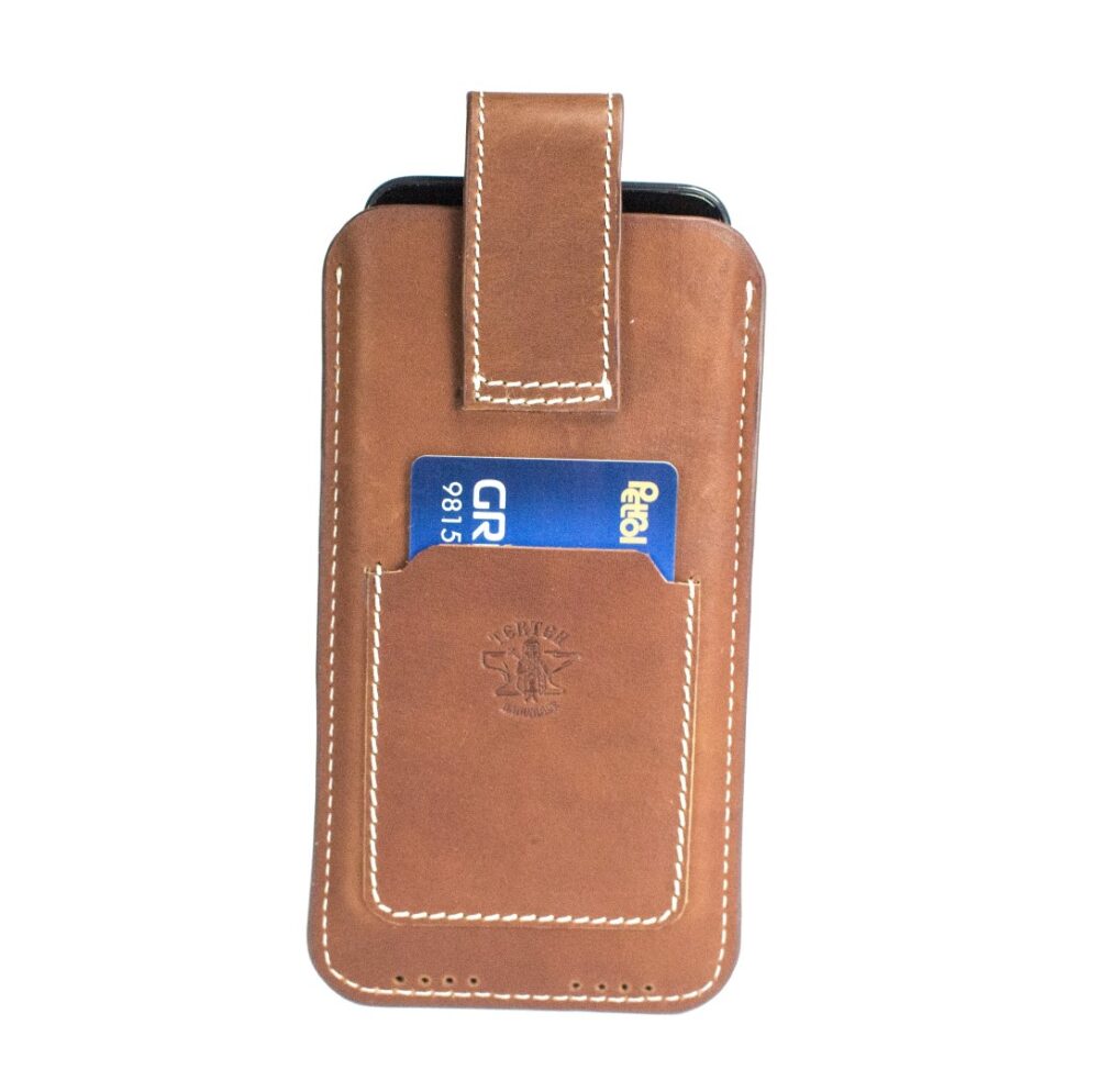 Кожен калъф за телефон