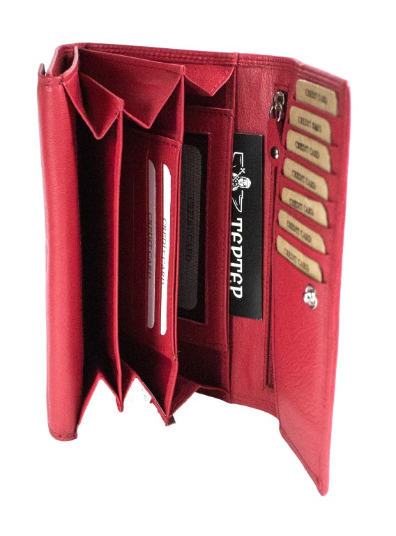 Дамско портмоне червено - Image 3